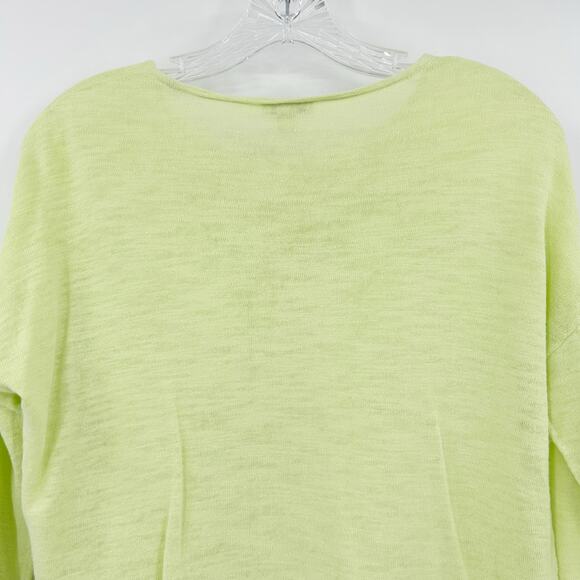 J Jill Pistachio Green Linen Blend Lightweight Lagenlook Blouse Womens Size XS - Picture 9 of 11